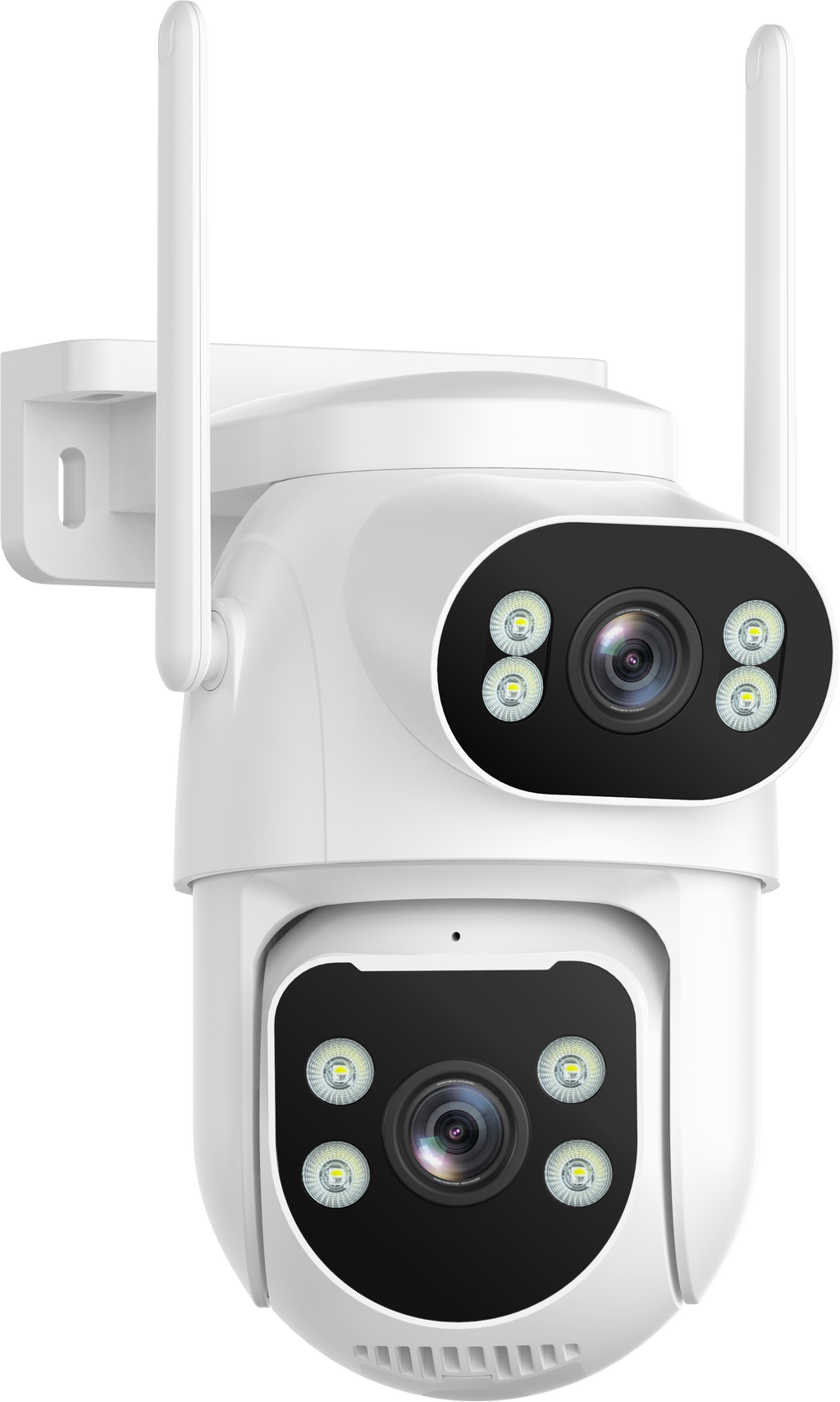 Yoosee A20 dual-lens outdoor AI security camera product photo