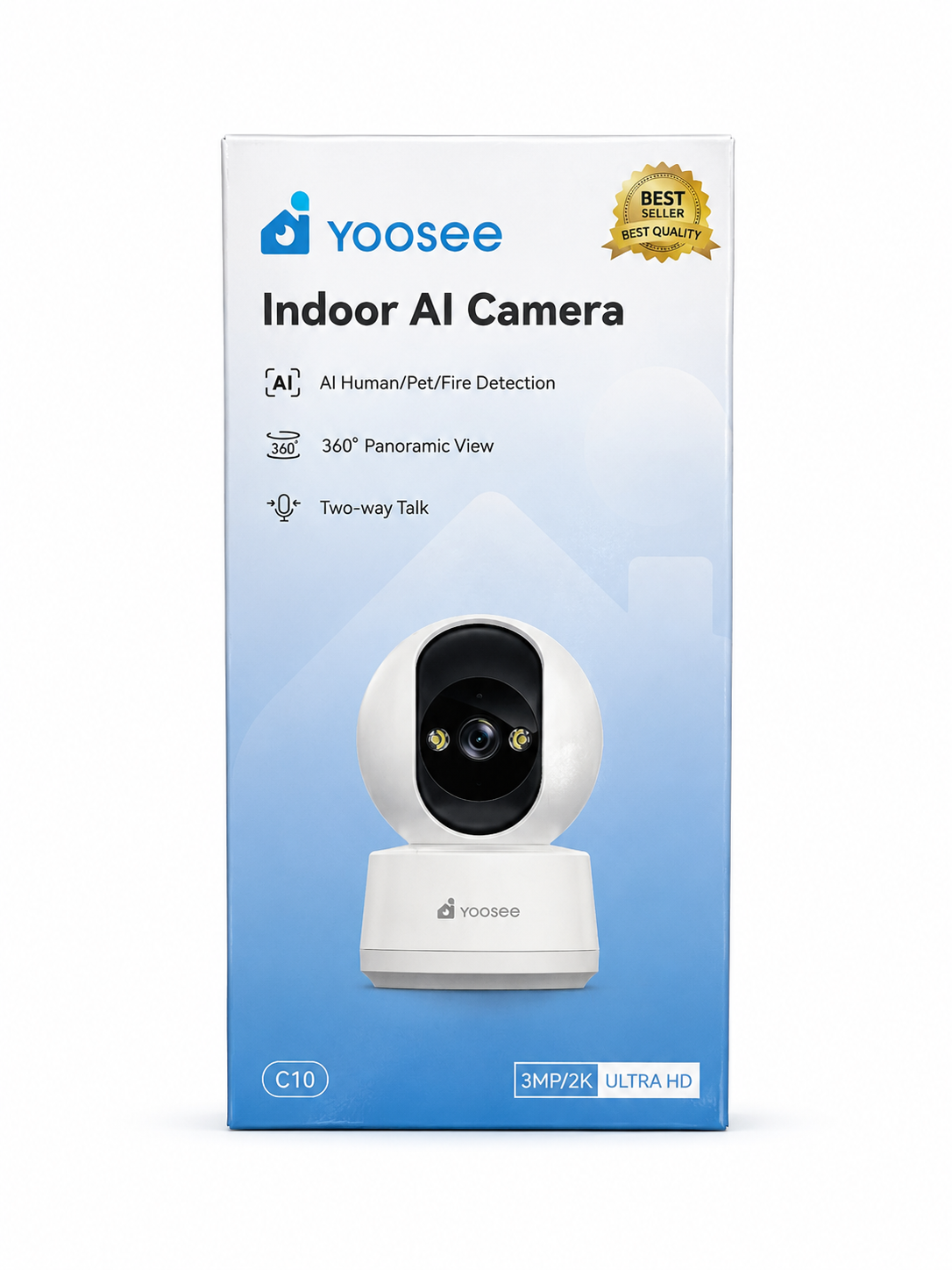 Yoosee C10 indoor AI security camera product photo