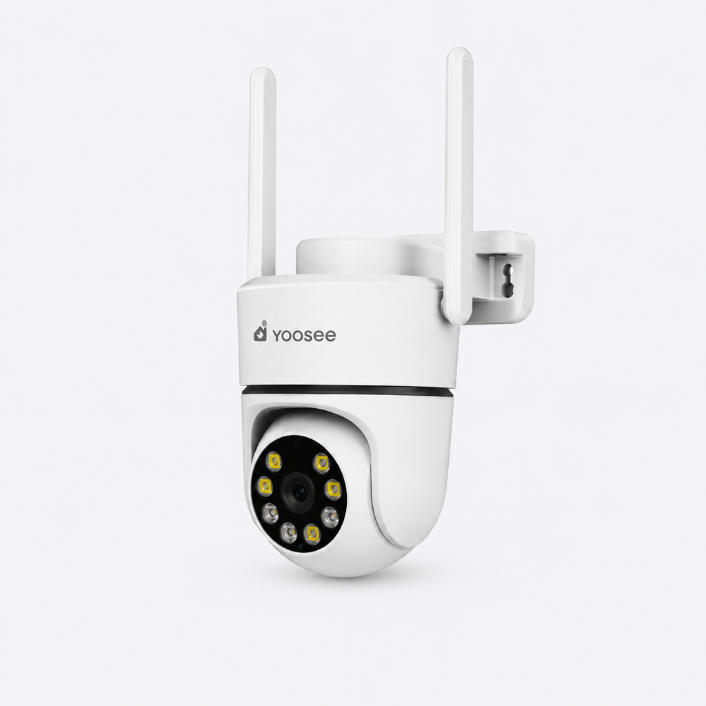 Yoosee A10 outdoor AI security camera with 2K Ultra HD and WiFi 6, front view