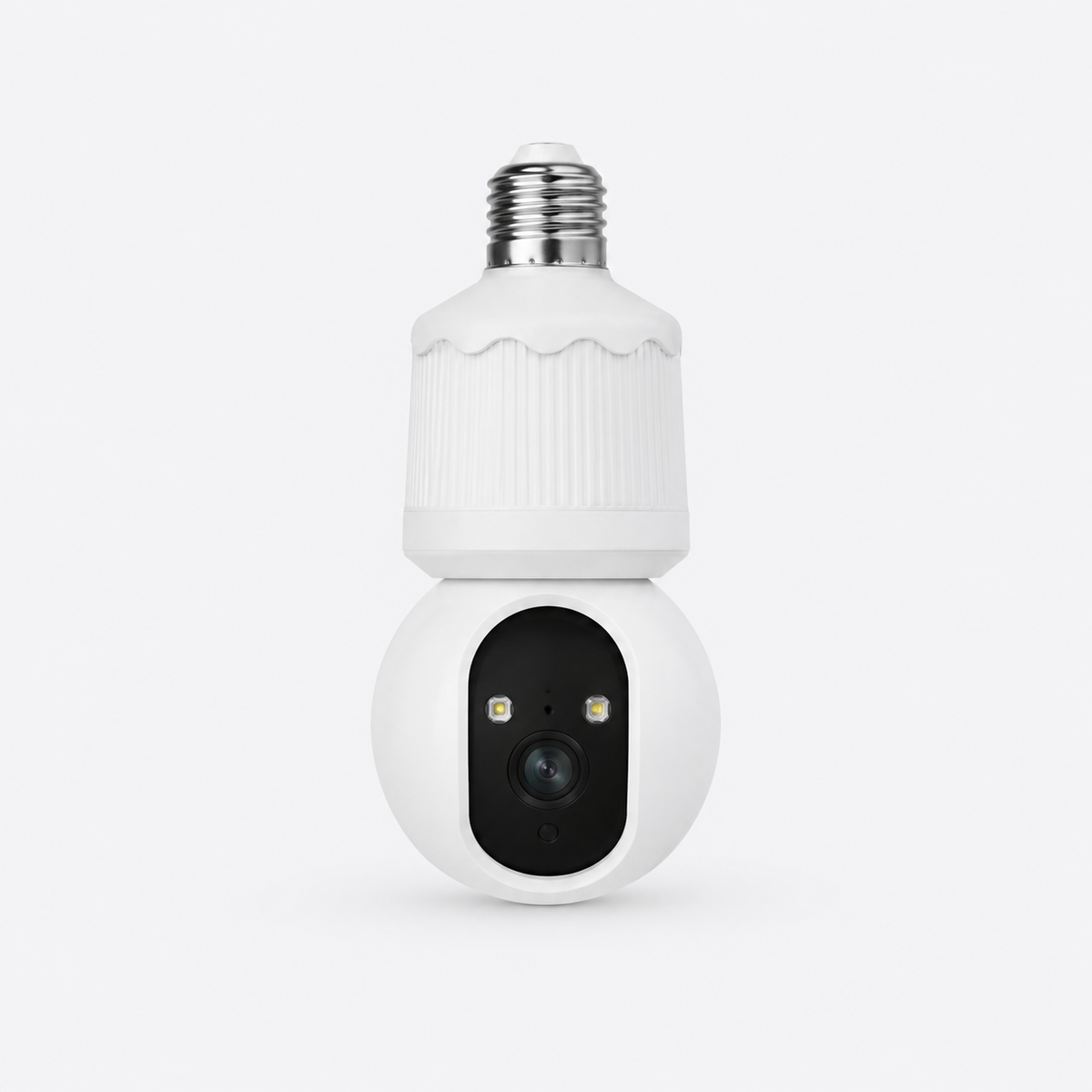 Yoosee C11 bulb-shaped AI security camera with 2K Ultra HD, front view